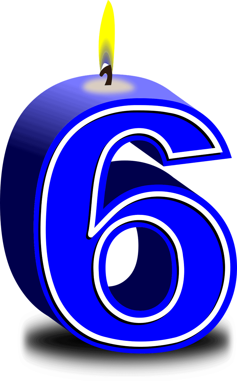 נר ליום הולדת 6