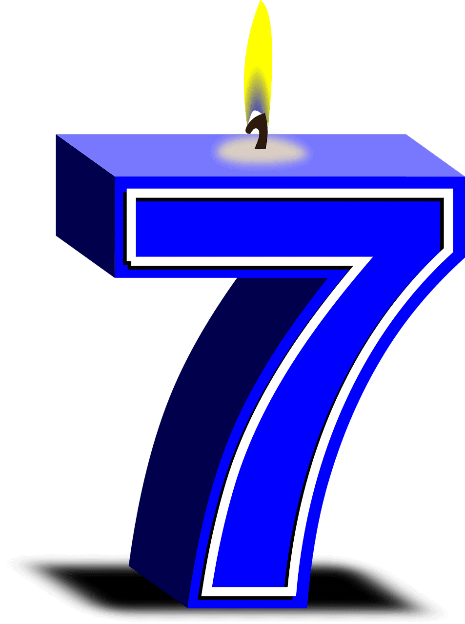 נר ליום הולדת 7